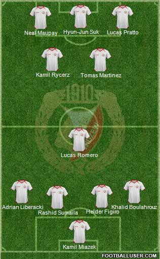 Widzew Lodz Formation 2013