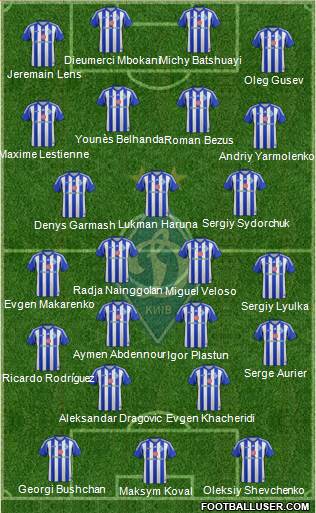 Dinamo Kiev Formation 2013