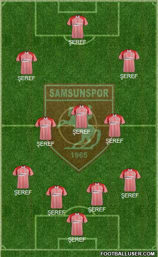 Samsunspor Formation 2013