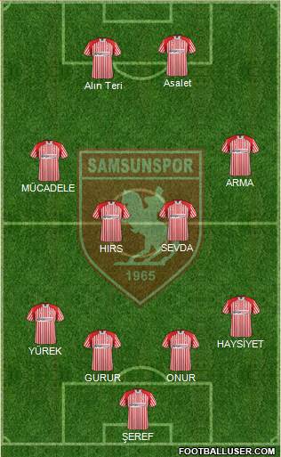 Samsunspor Formation 2013