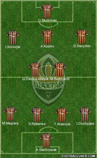 Shakhtar Donetsk Formation 2013