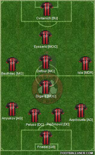 OGC Nice Côte d'Azur Formation 2013