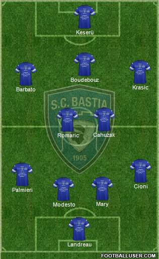 Sporting Club Bastia Formation 2013