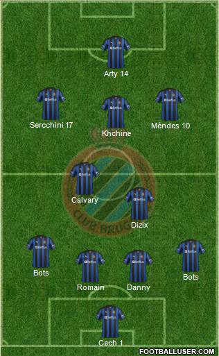 Club Brugge KV Formation 2013