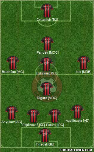 OGC Nice Côte d'Azur Formation 2013