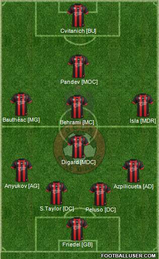 OGC Nice Côte d'Azur Formation 2013