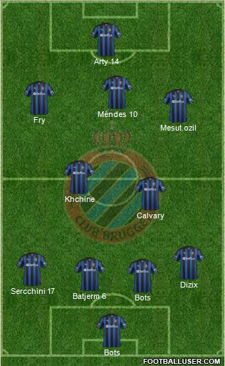 Club Brugge KV Formation 2013