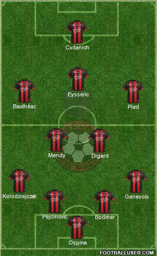 OGC Nice Côte d'Azur Formation 2013