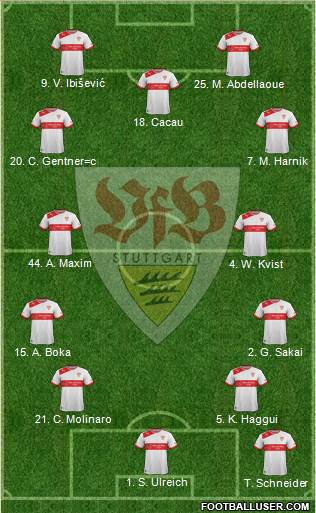 VfB Stuttgart Formation 2013