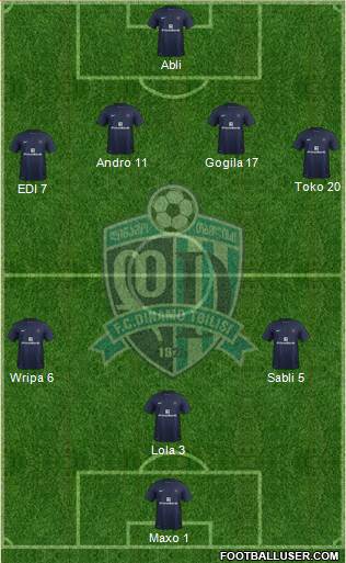 Dinamo Tbilisi Formation 2013