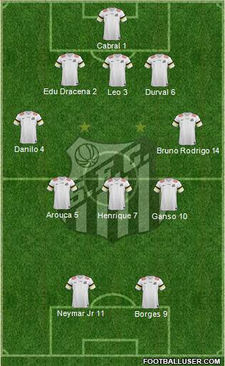 Santos FC Formation 2013