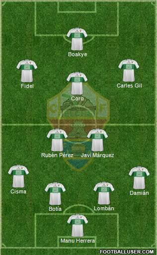 Elche C.F., S.A.D. Formation 2013