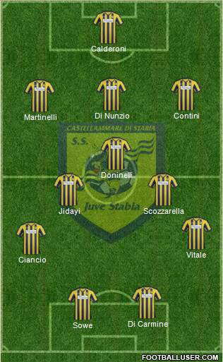 Juve Stabia Formation 2013