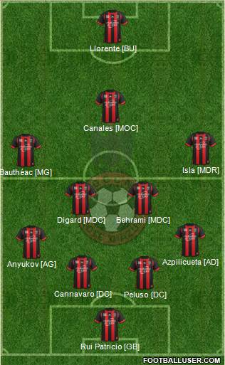 OGC Nice Côte d'Azur Formation 2013