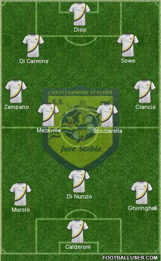 Juve Stabia Formation 2013