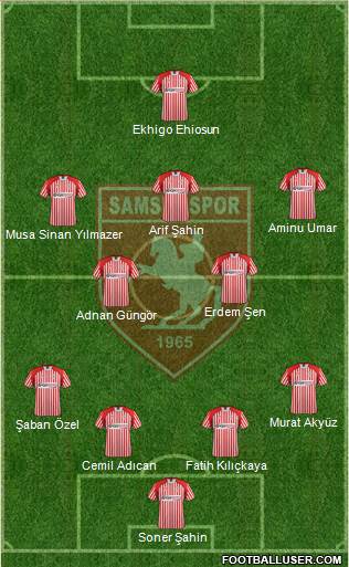 Samsunspor Formation 2013