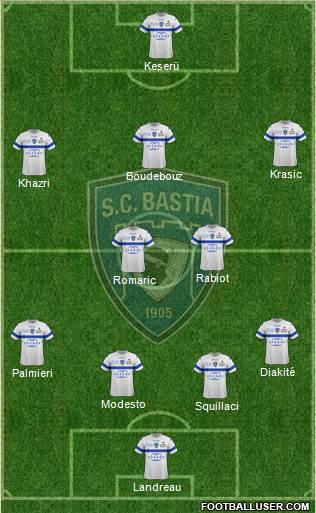 Sporting Club Bastia Formation 2013