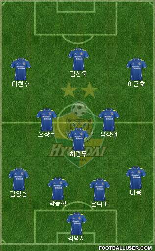 Ulsan Hyundai Formation 2013