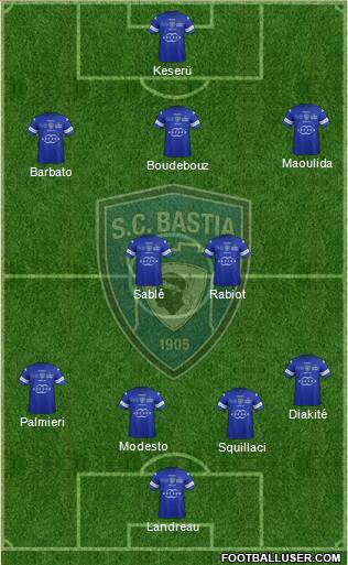 Sporting Club Bastia Formation 2013