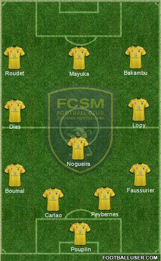 FC Sochaux-Montbéliard Formation 2013