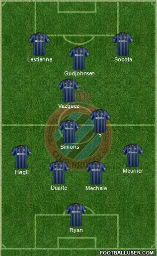 Club Brugge KV Formation 2013