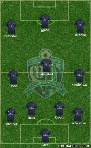 Dinamo Tbilisi Formation 2013