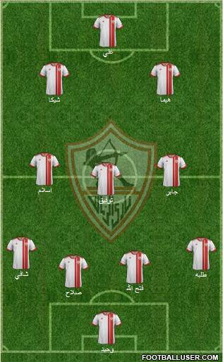 Zamalek Sporting Club Formation 2013