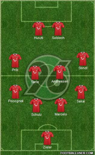 Hannover 96 Formation 2013