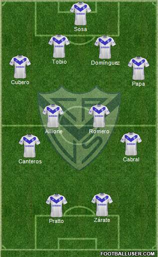 Vélez Sarsfield Formation 2013