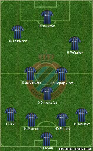 Club Brugge KV Formation 2013