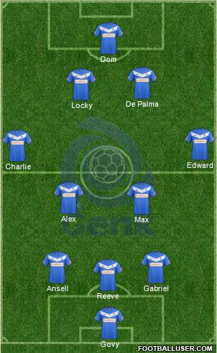 K Racing Club Genk Formation 2013