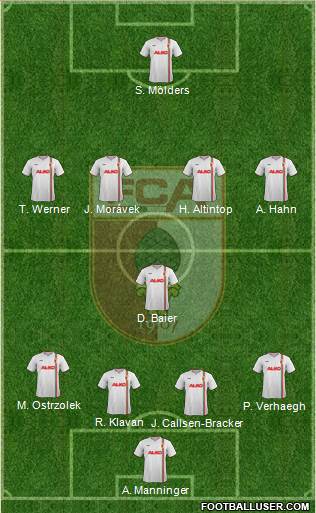 FC Augsburg Formation 2013