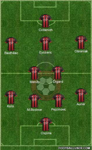 OGC Nice Côte d'Azur Formation 2013