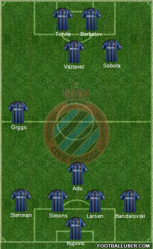 Club Brugge KV Formation 2013