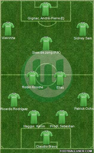 VfL Wolfsburg Formation 2013