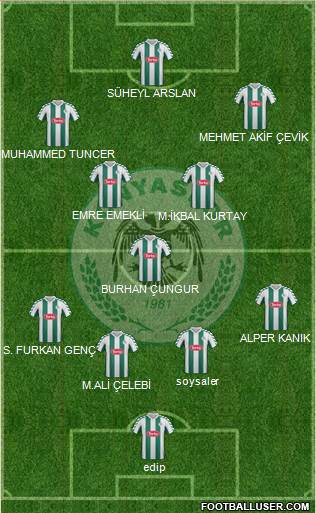 Konyaspor Formation 2013