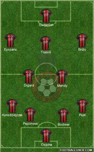 OGC Nice Côte d'Azur Formation 2013