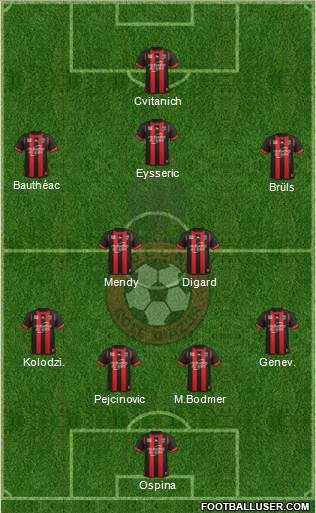 OGC Nice Côte d'Azur Formation 2013