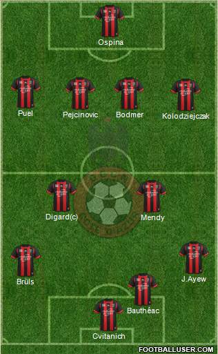 OGC Nice Côte d'Azur Formation 2013