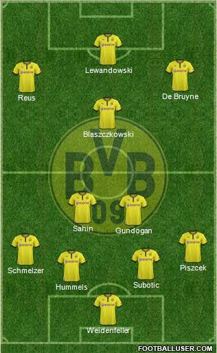 Borussia Dortmund Formation 2013