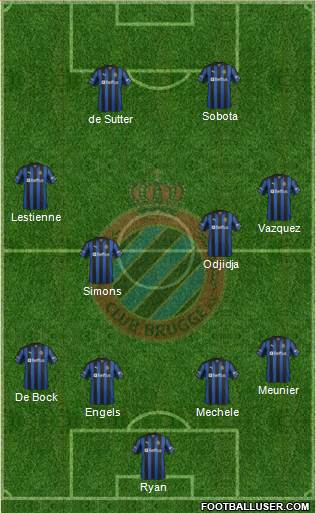 Club Brugge KV Formation 2013