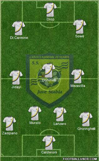 Juve Stabia Formation 2013