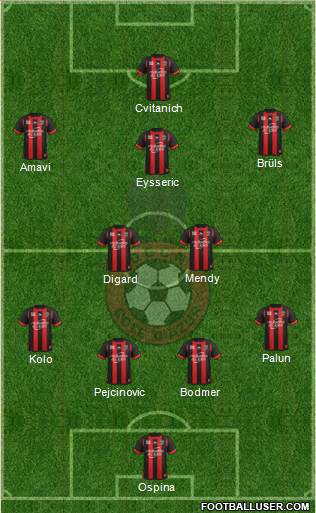 OGC Nice Côte d'Azur Formation 2013