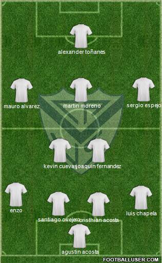 Vélez Sarsfield Formation 2013