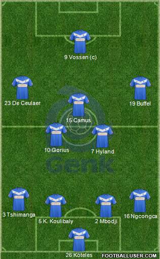 K Racing Club Genk Formation 2013