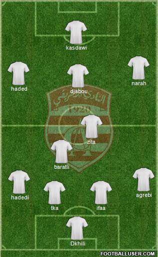 Club Africain Tunis Formation 2013