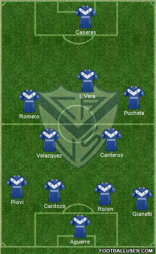 Vélez Sarsfield Formation 2013