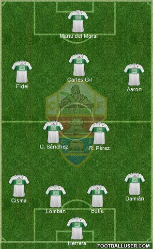 Elche C.F., S.A.D. Formation 2013