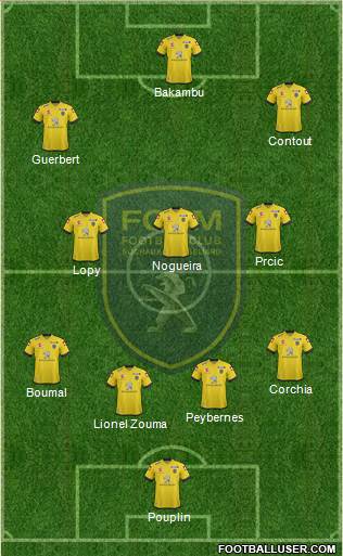 FC Sochaux-Montbéliard Formation 2013