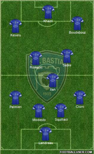 Sporting Club Bastia Formation 2013